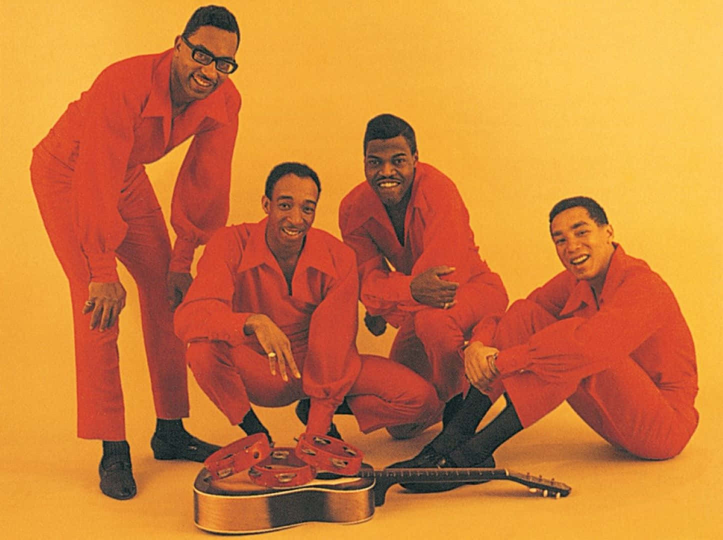 Smokey Robinson Miracles Red Suits Wallpaper