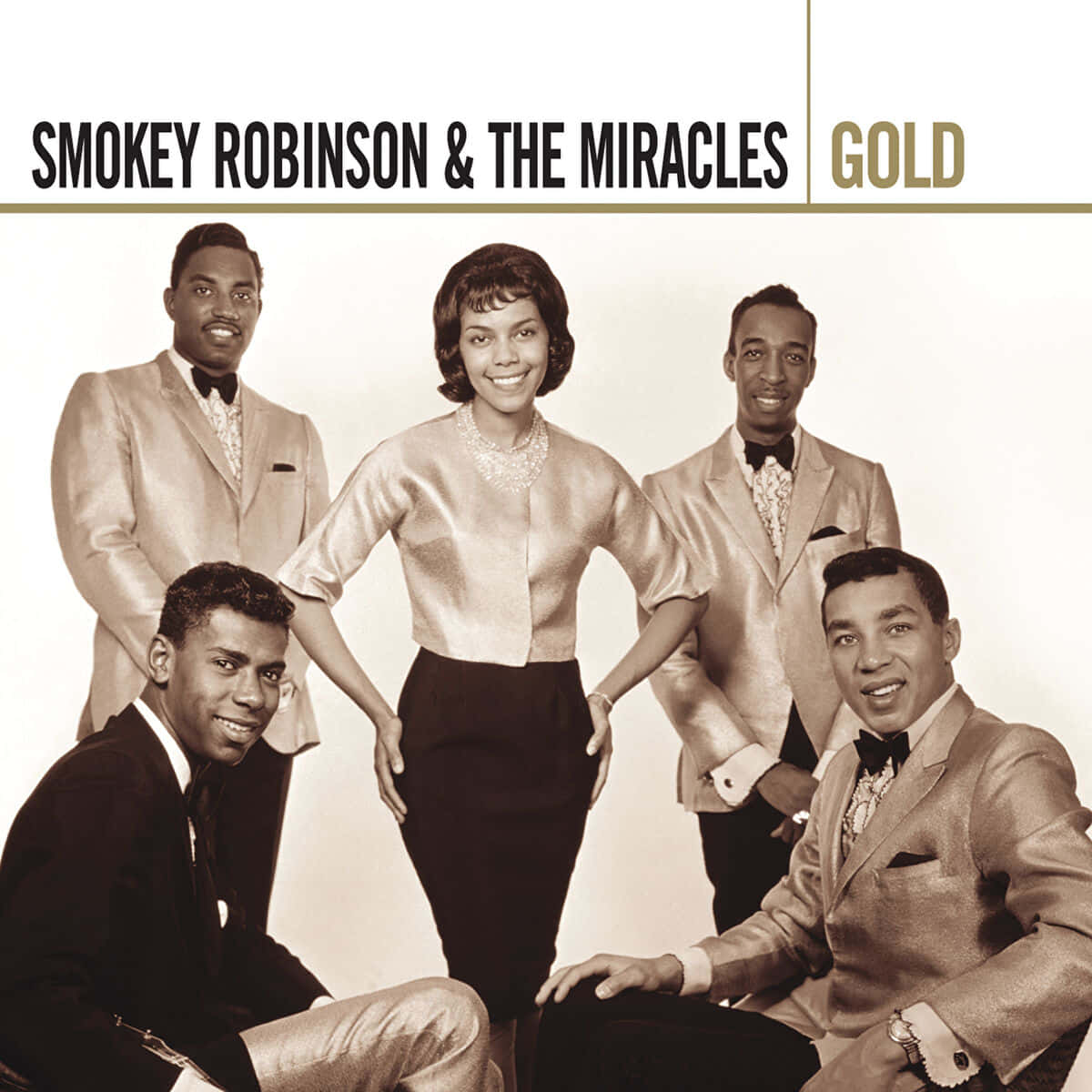 Smokey Robinsonand The Miracles Gold Album Cover Wallpaper