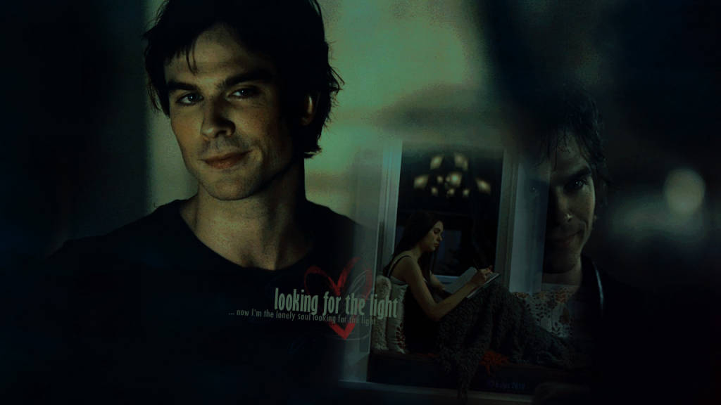 Smug Damon Salvatore Wallpaper