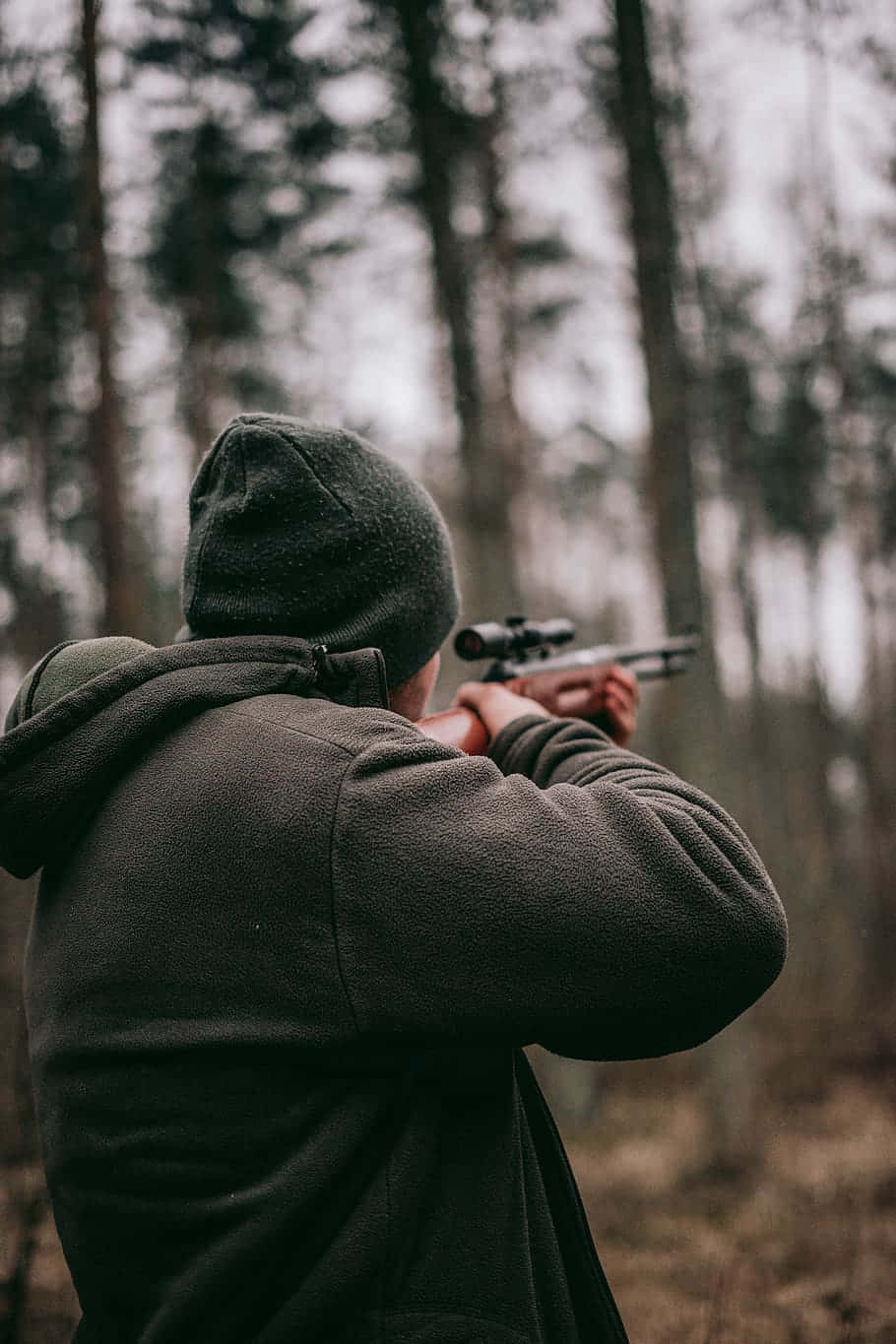 Sniperin Forest Aiming Wallpaper