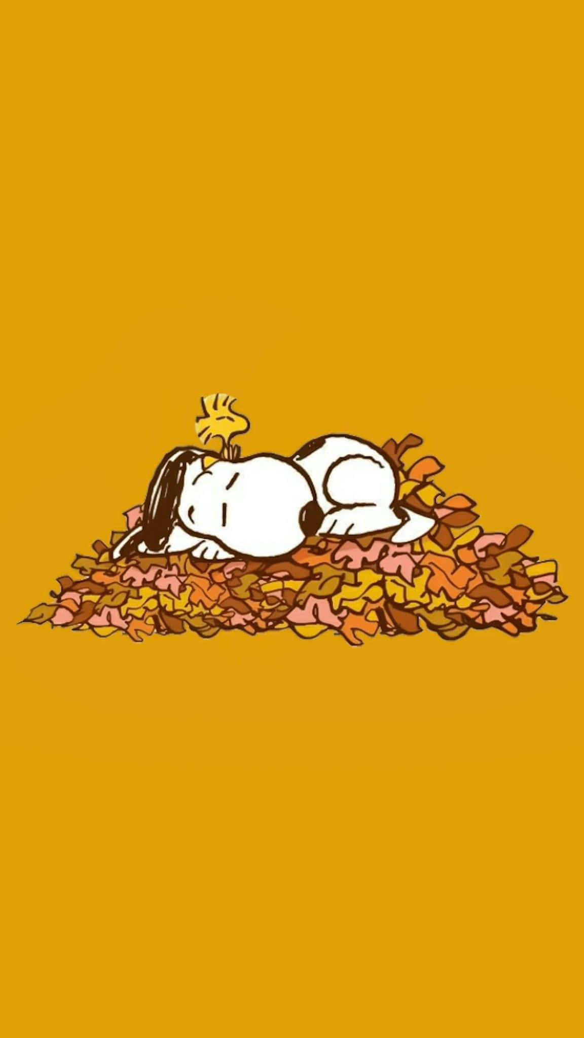 Snoopy Taking A Breather Wallpaper