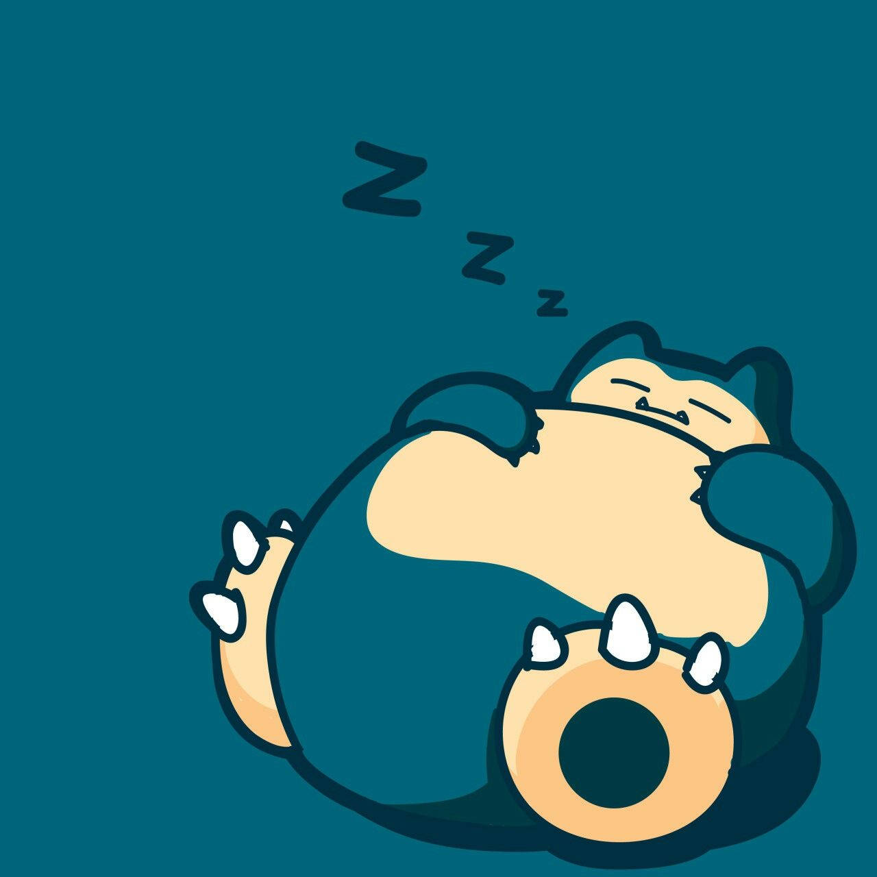 Snoring Snorlax Cool Pokemon Wallpaper