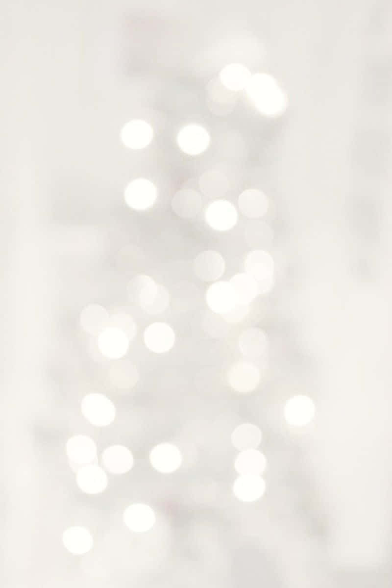 Soft White Aesthetic Bokeh Lights Wallpaper