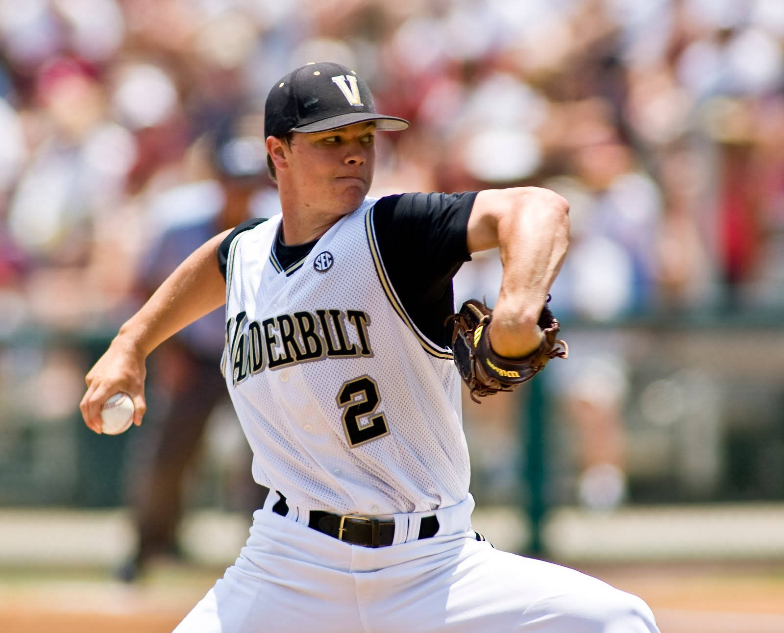 Sonny Gray In Action During A Baseball Game Wallpaper