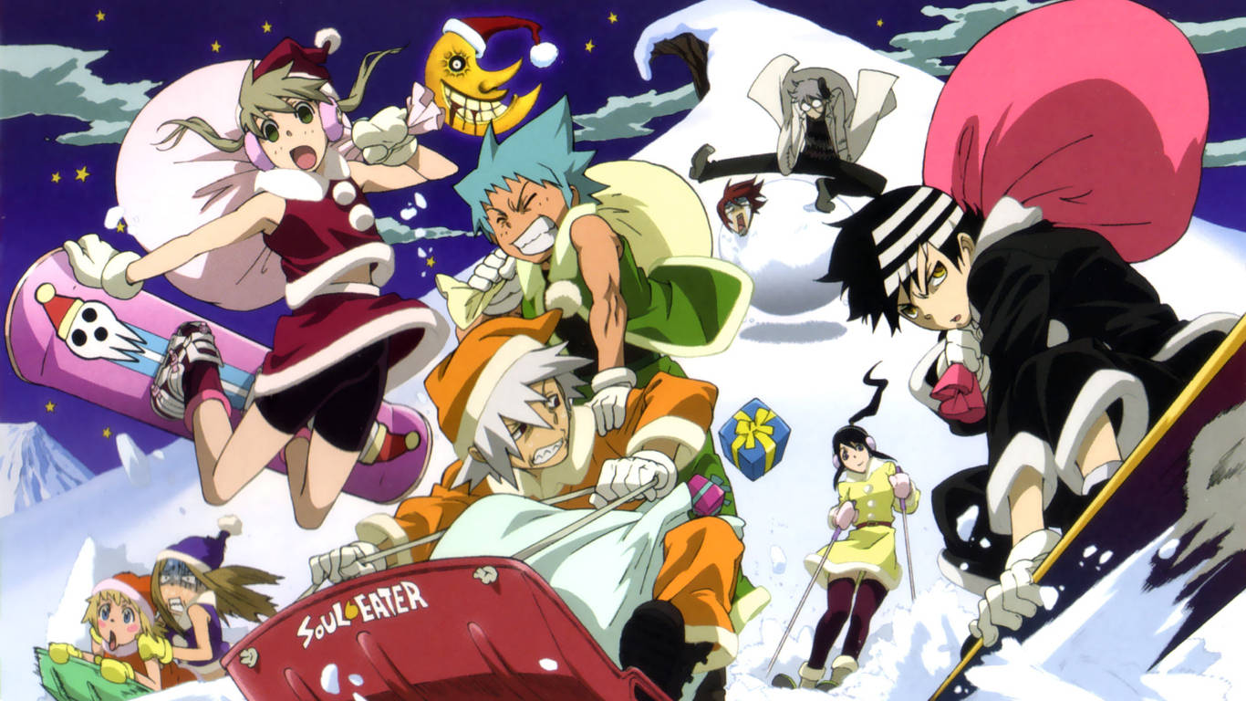 Soul Eater Characters Winter Trip Wallpaper