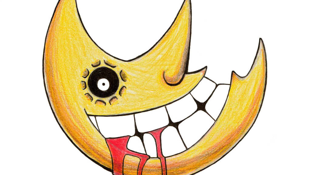 Soul Eater Moon Crayon Art Wallpaper