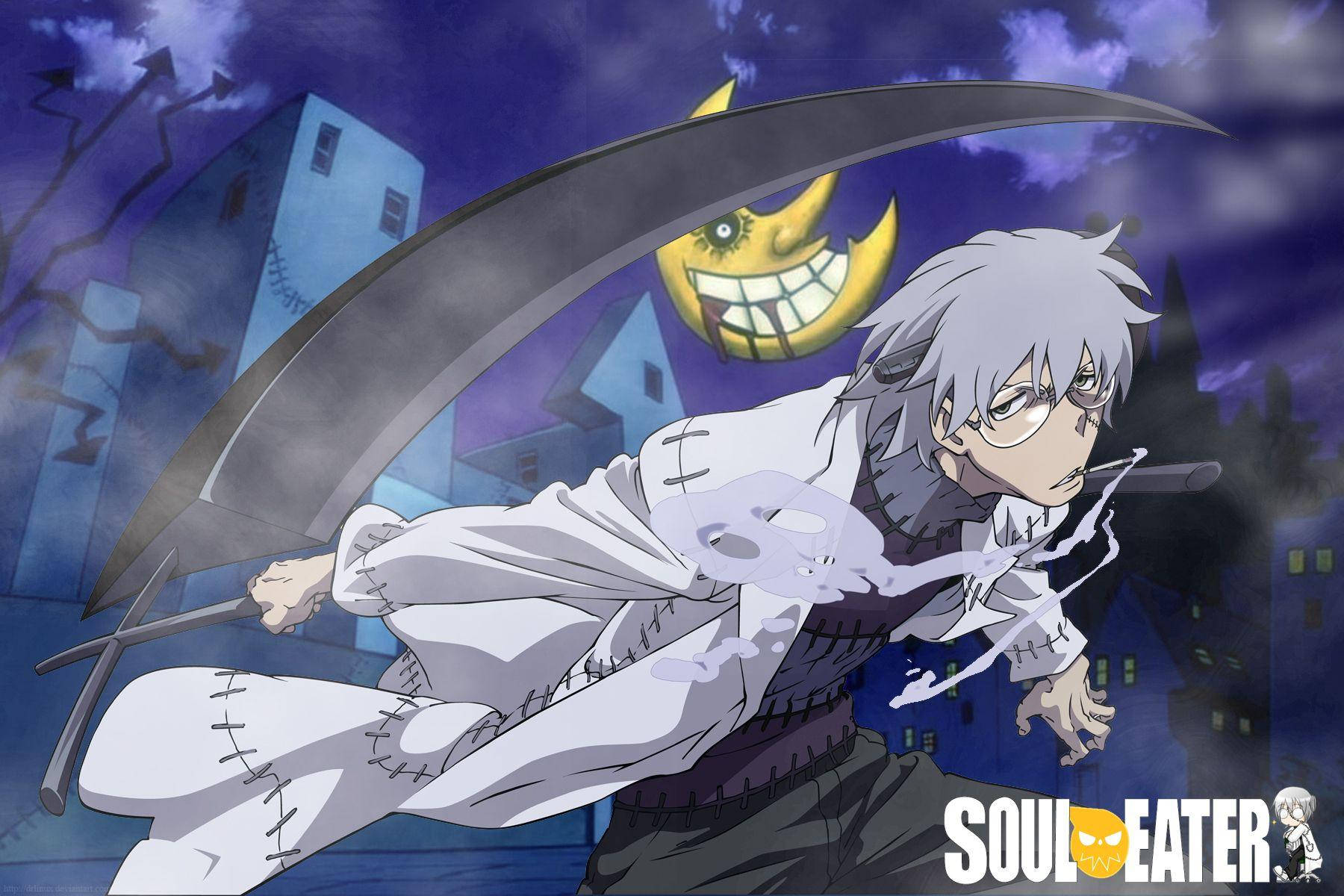 Soul Eater Moon With Franken Stein Wallpaper