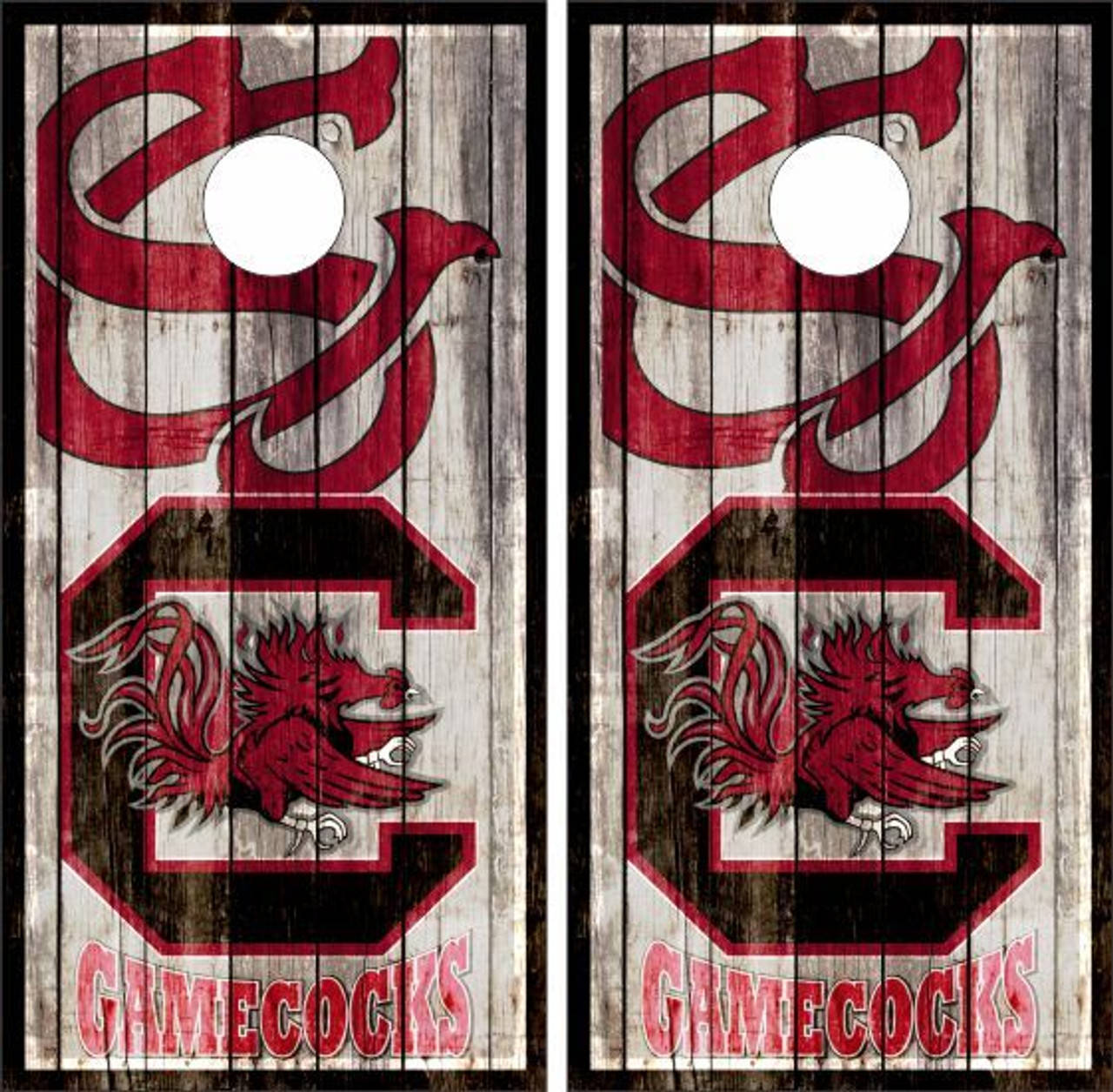 South Carolina Gamecocks Double Graphic Art Wallpaper