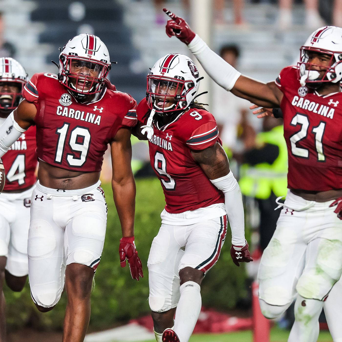 South Carolina Gamecocks Red Team Celebrate Wallpaper