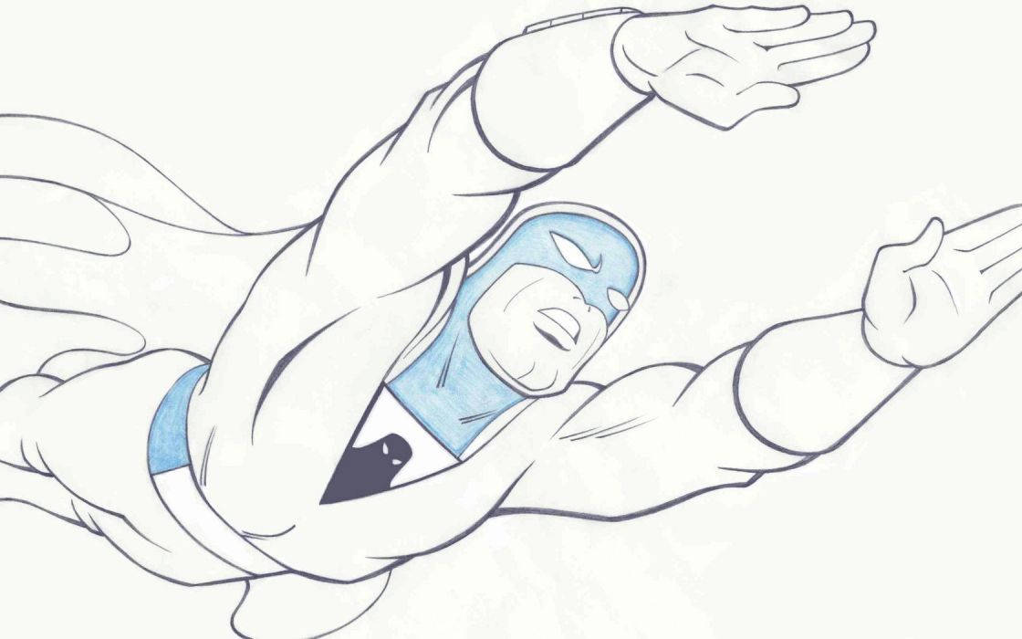 Space Ghost Sketch Art Wallpaper