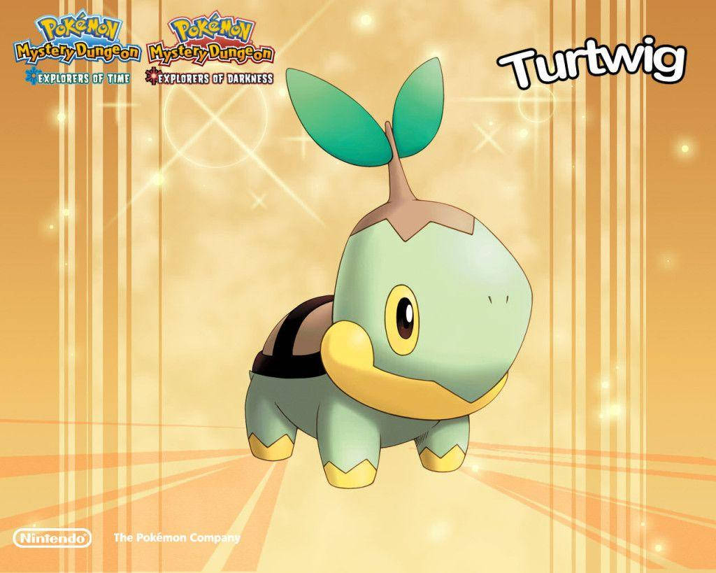 Sparkling Turtwig Wallpaper