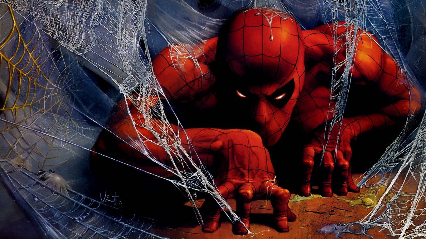 Spiderman 1366x768 Serious Wallpaper