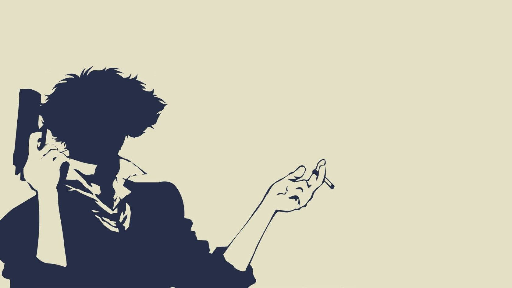 Spike Spiegel Smoking His Iconic Cigar Wallpaper