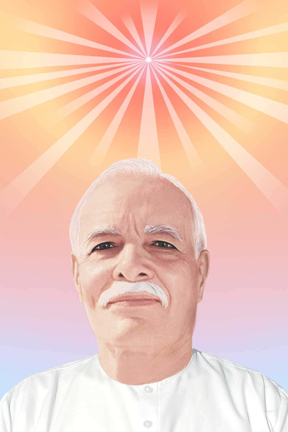 Spiritual Leader Portraitwith Radiant Background Wallpaper