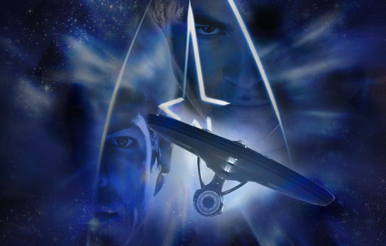 Spock Star Trek Blue Galaxy Wallpaper