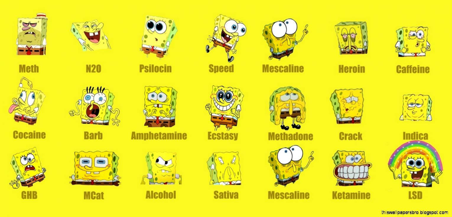 Spongebob Shows Off His Range Of Emotions! Wallpaper