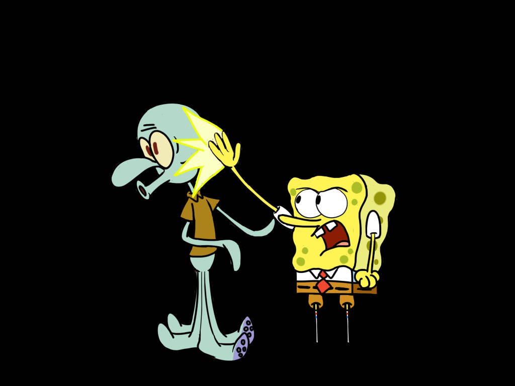 Squidward Tentacles And Spongebob Squarepants Wallpaper