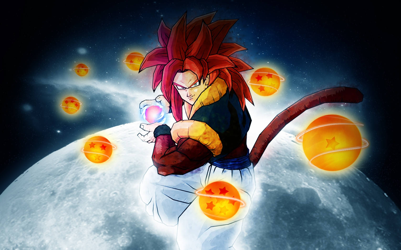 Ssj4 Gogeta Complete Dragon Balls Wallpaper