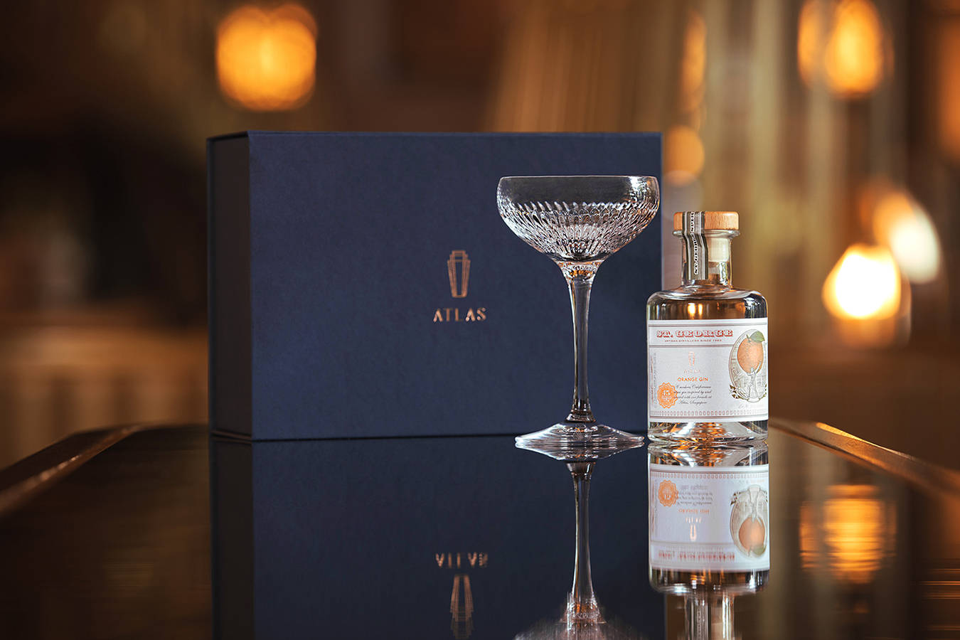 St. George Orange Gin Atlas Box Wallpaper