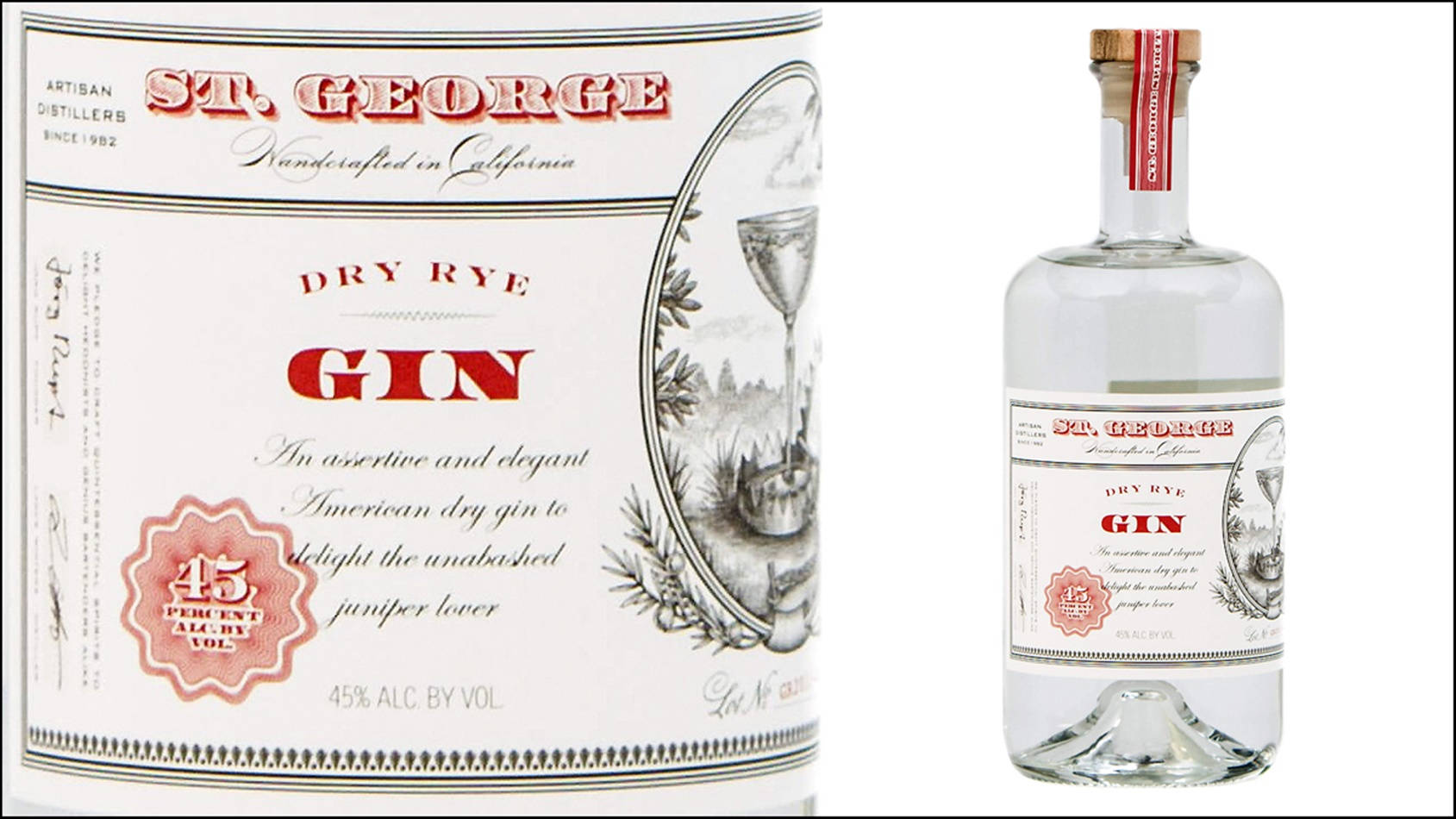 St. George's Distillery Dry Rye White Label Whisky Wallpaper