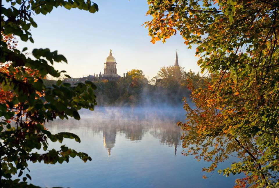 St. Mary's Lake University Of Notre Dame Wallpaper