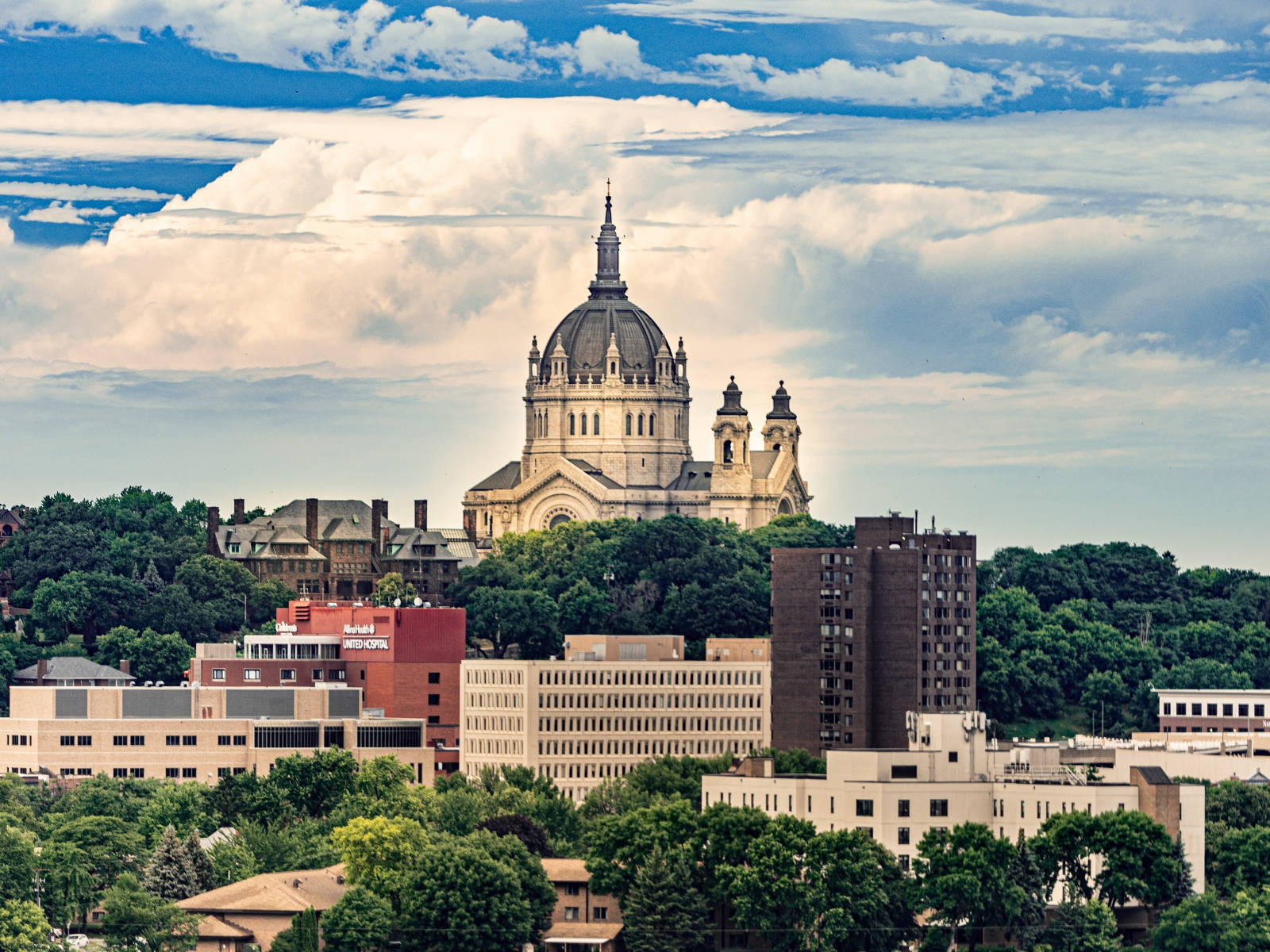 St Paul Minnesota Church Trees Wallpaper