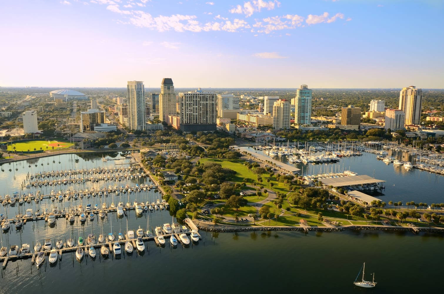 St Petersburg Yacht Club Top View Wallpaper