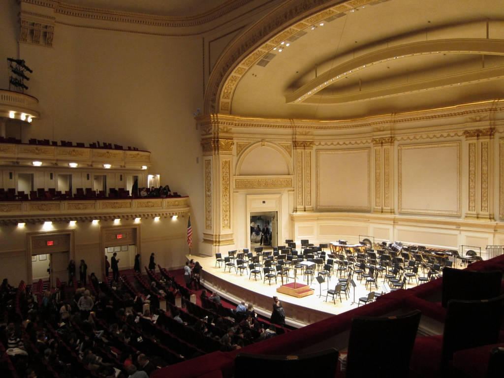 Stage Set Performance Carnegie Hall Wallpaper