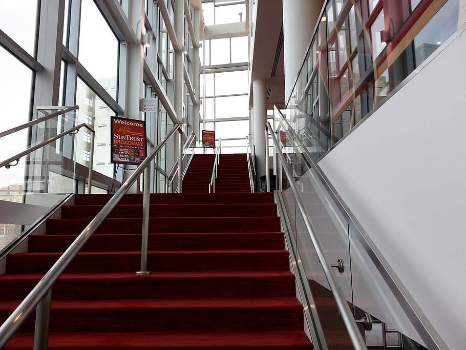 Stairway Of Durham Performing Arts Center Wallpaper