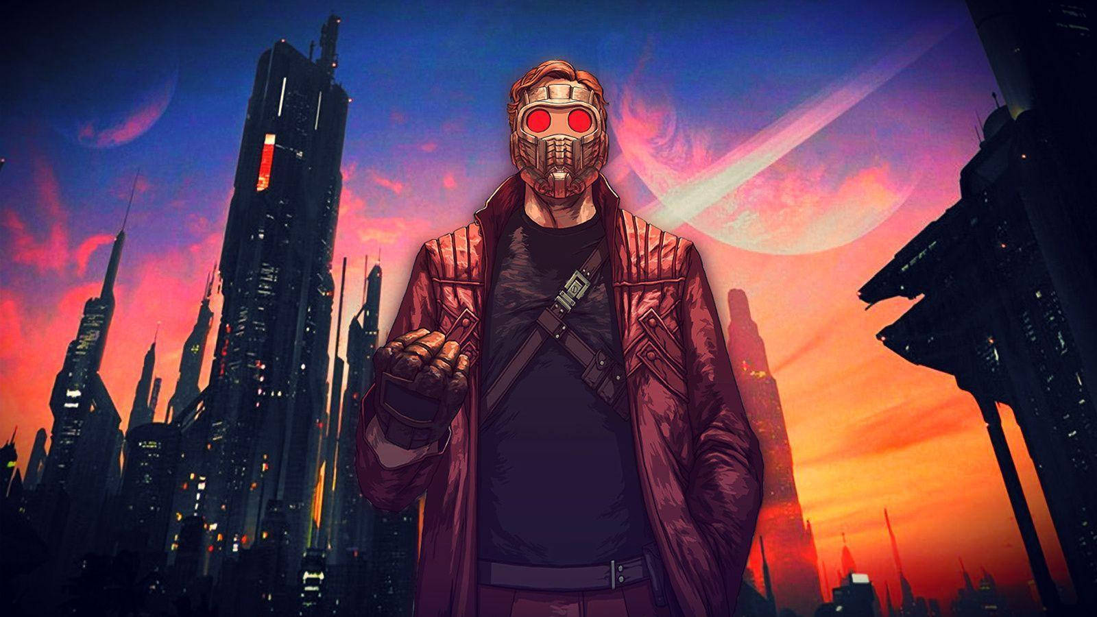 Star Lord City Sunset Wallpaper