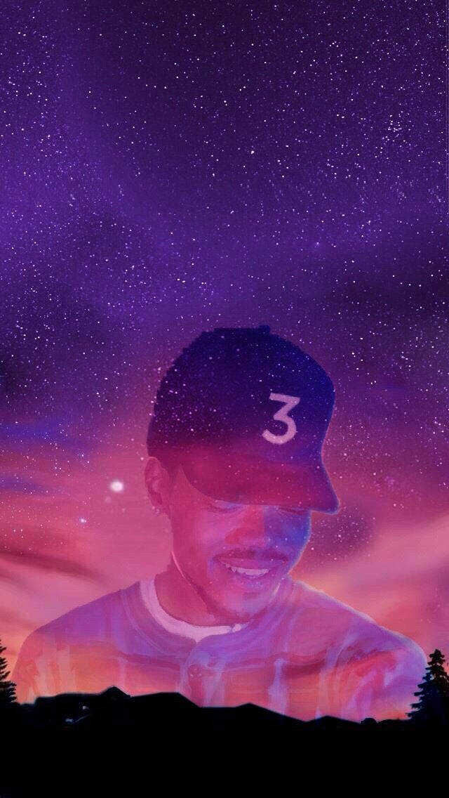 Starry Night Rapper Silhouette Wallpaper