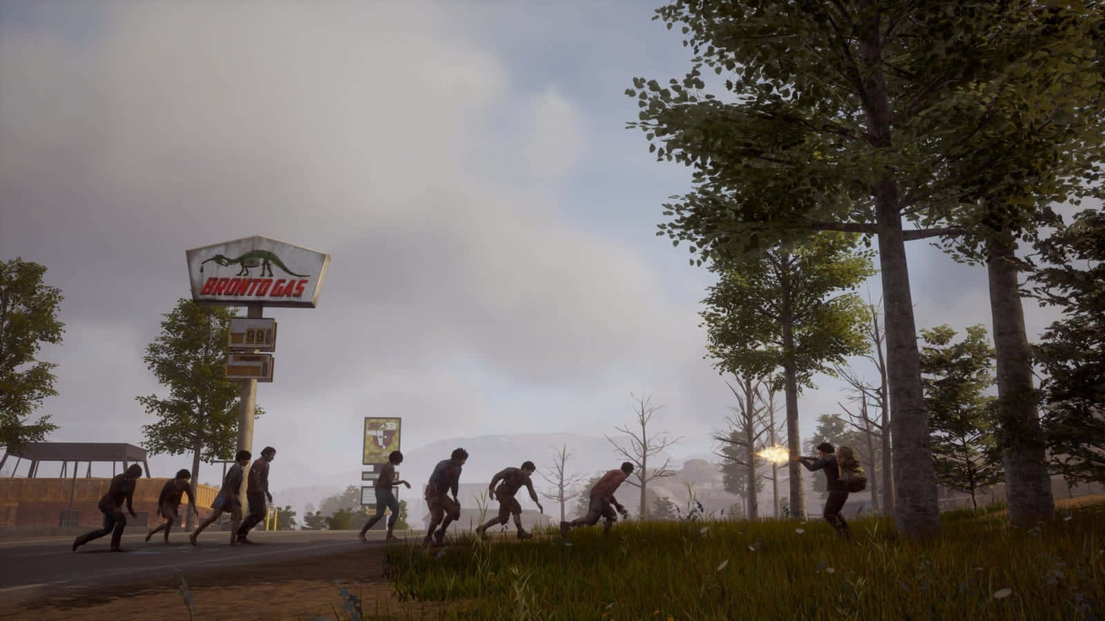 State Of Decay2_ Survivor Fends Off Zombies Wallpaper