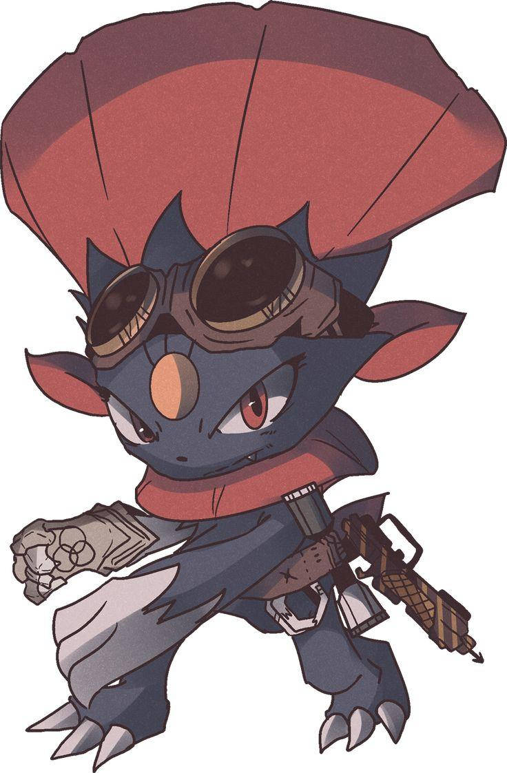 Steampunk Weavile Wallpaper