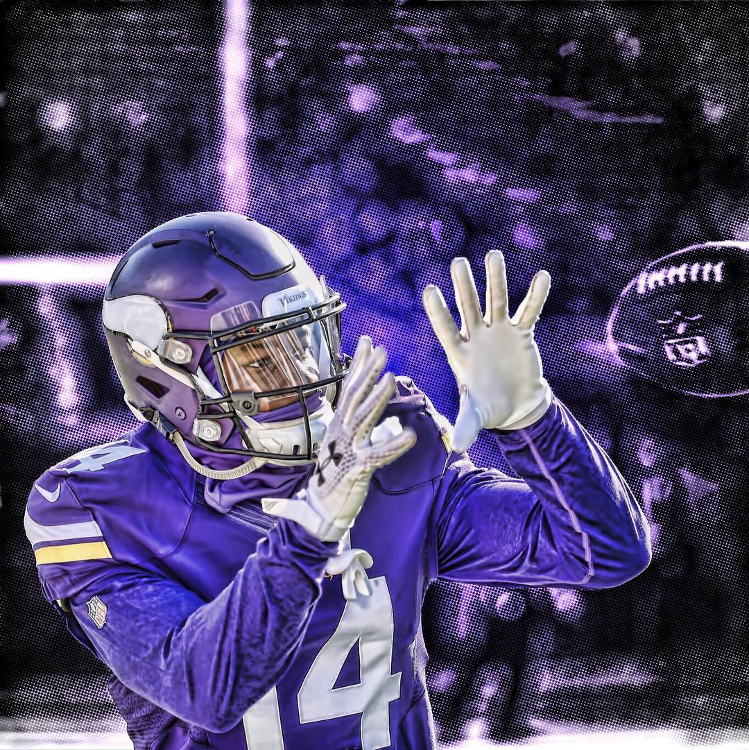 Stefon Diggs Catching Ball Wallpaper