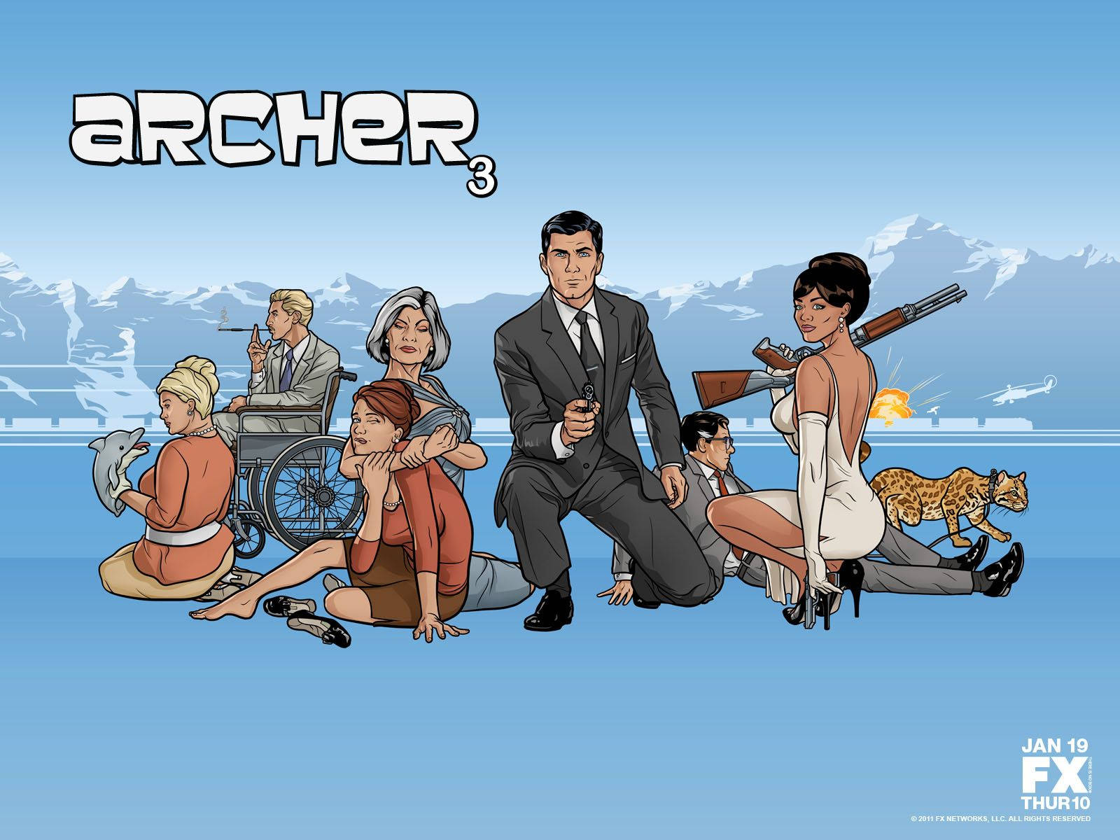 Sterling Archer 3 Poster Wallpaper