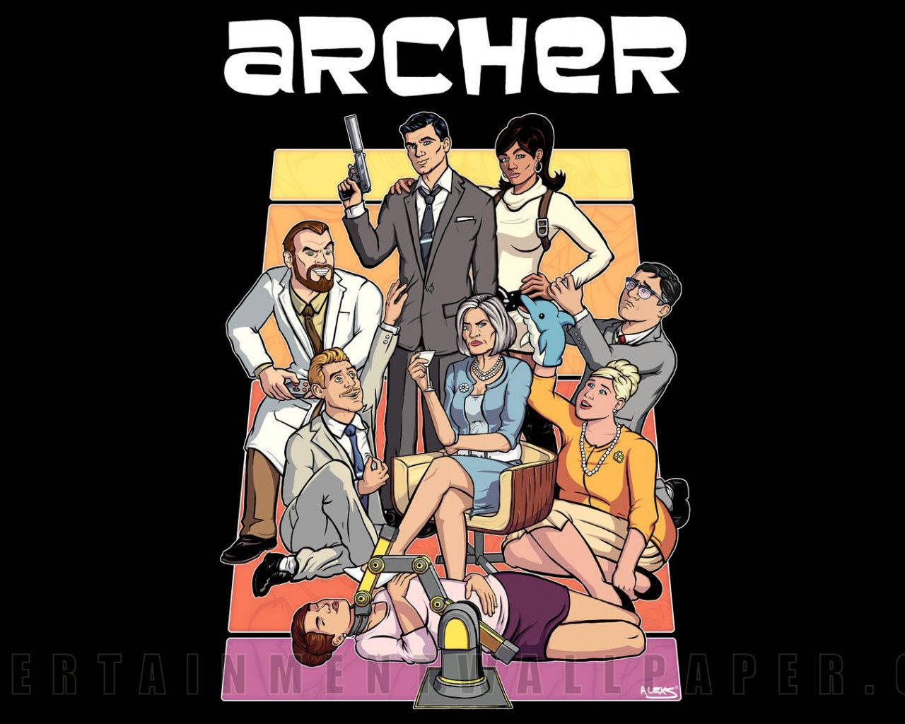 Sterling Archer In Action Wallpaper