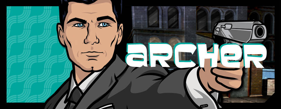 Sterling Archer Pointing A Gun Wallpaper