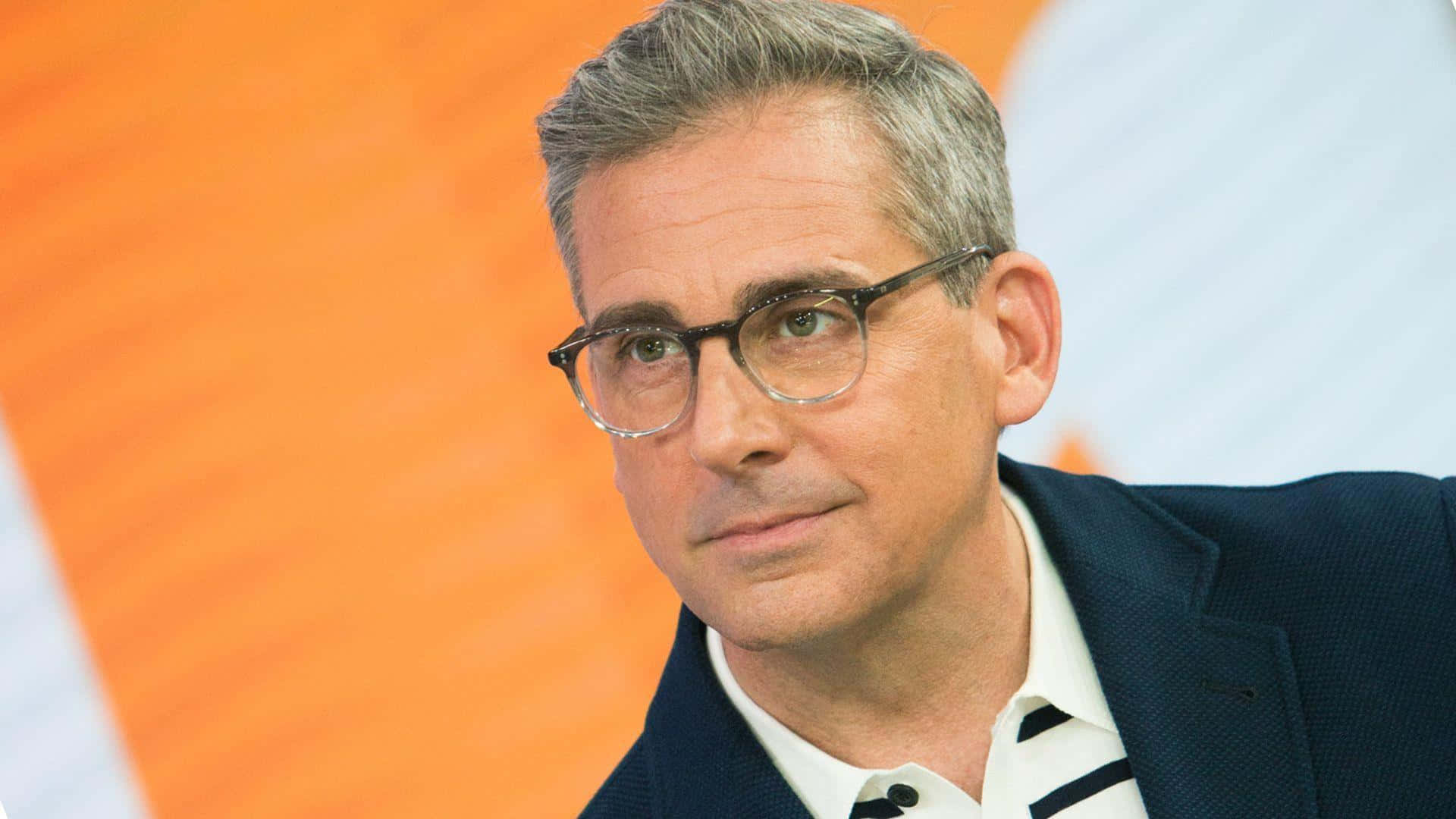 Steve Carell Wearing A Black Blazer Wallpaper