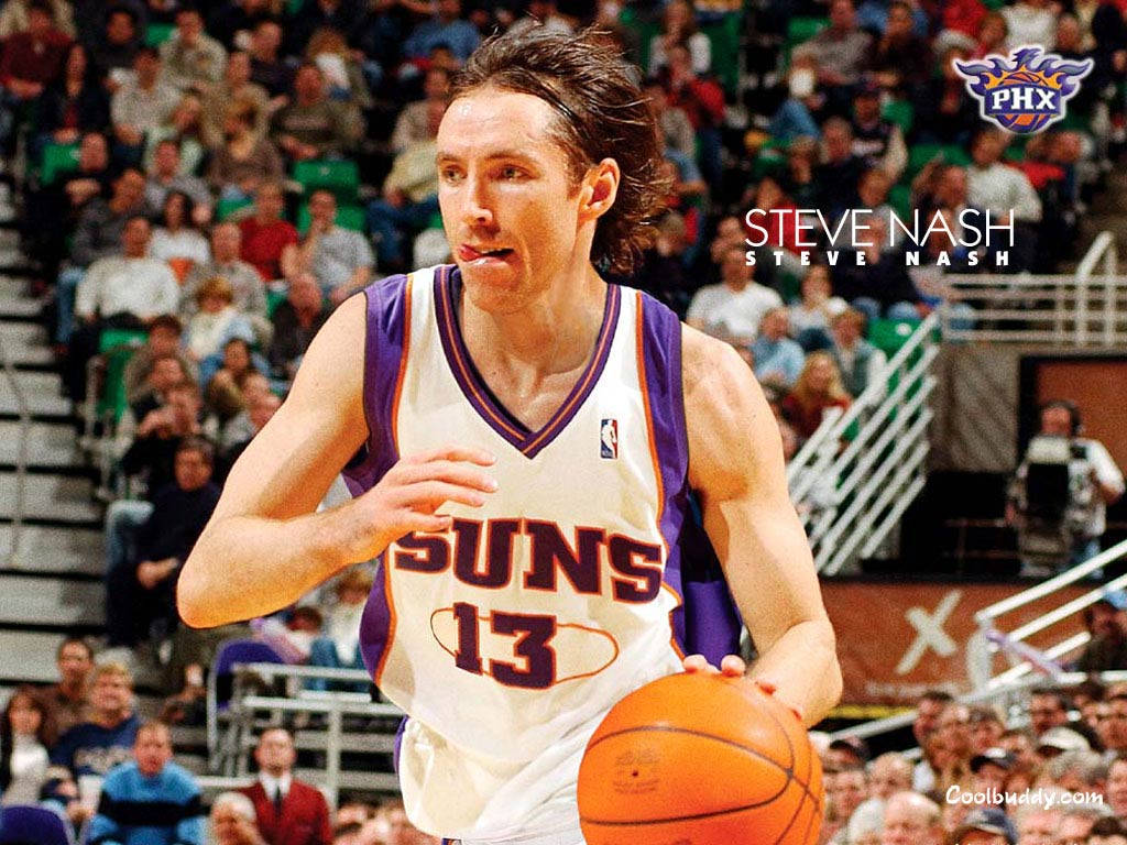 Steve Nash Dribbling The Ball Wallpaper