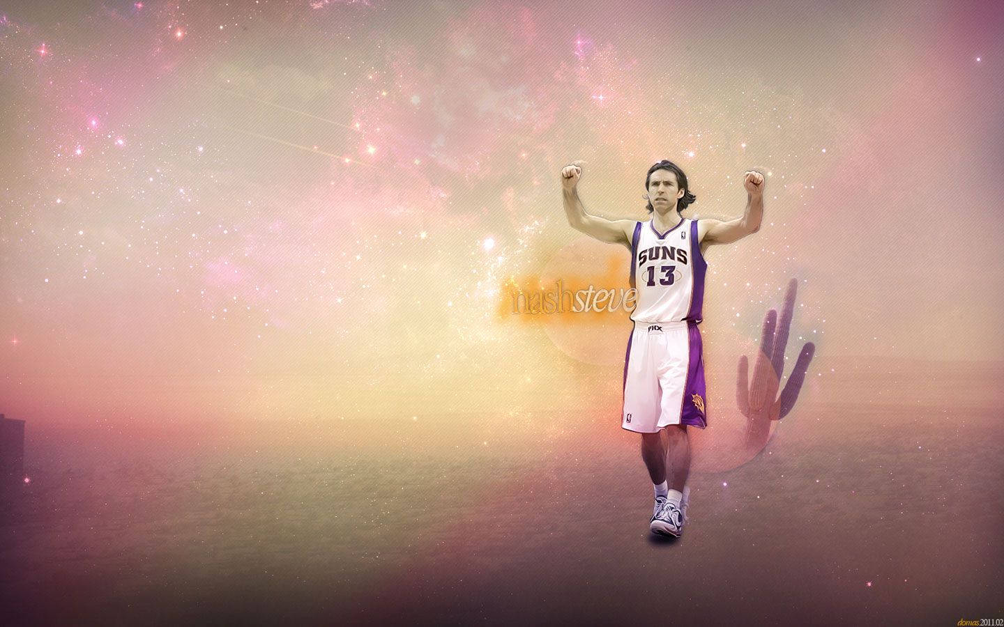 Steve Nash In Pastel Backdrop Wallpaper