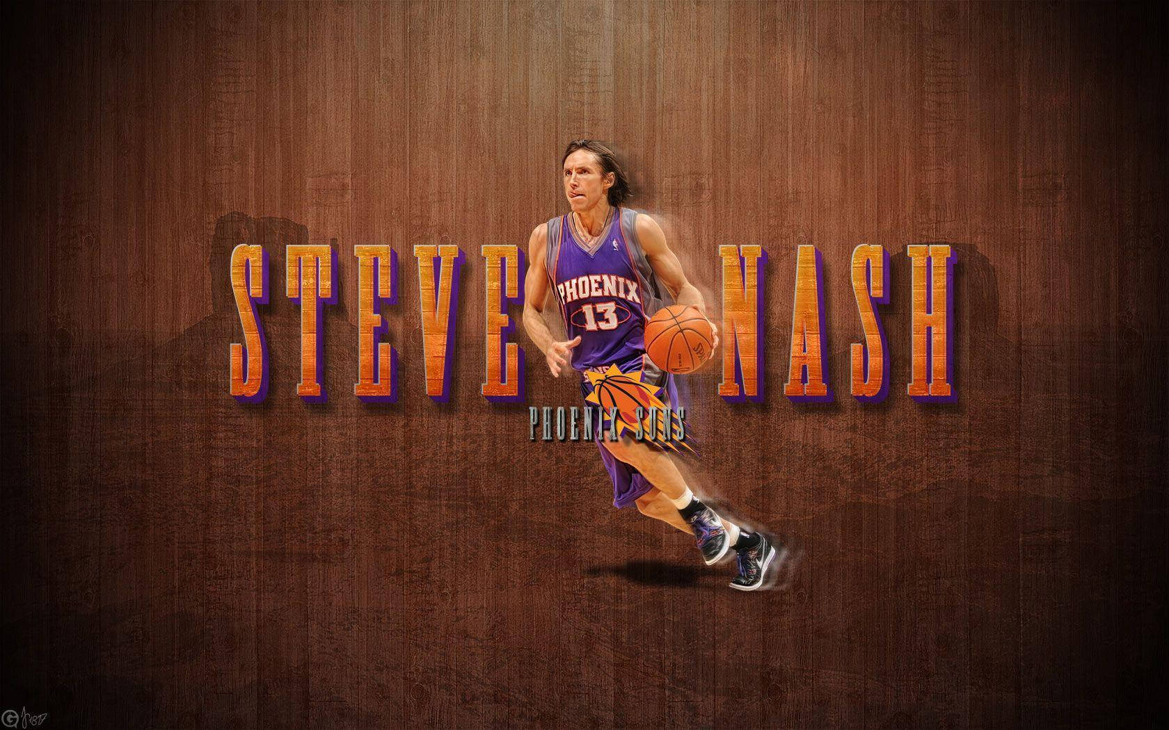 Steve Nash Phoenix Suns Brown Wallpaper