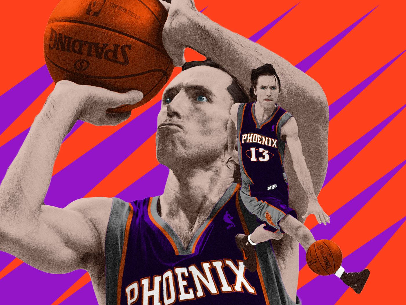 Steve Nash Purple Streaks Wallpaper