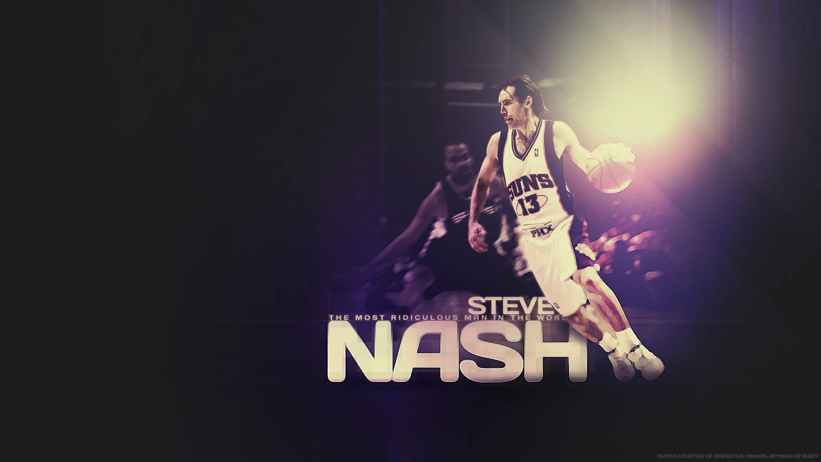 Steve Nash Spotlight Fan Art Wallpaper