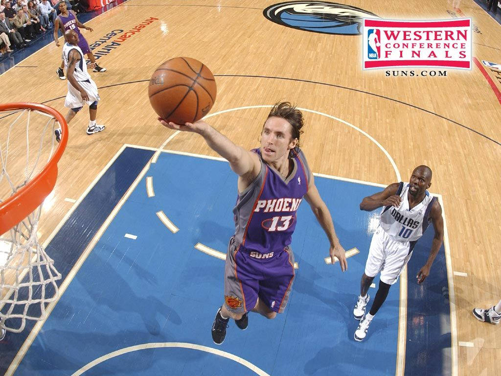 Steve Nash Western Conference Finals Layup Wallpaper