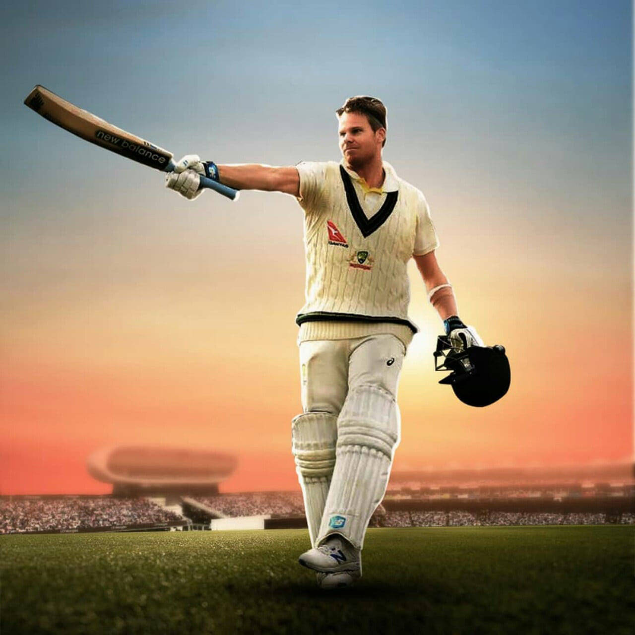 Steve Smith Sunset Art Wallpaper