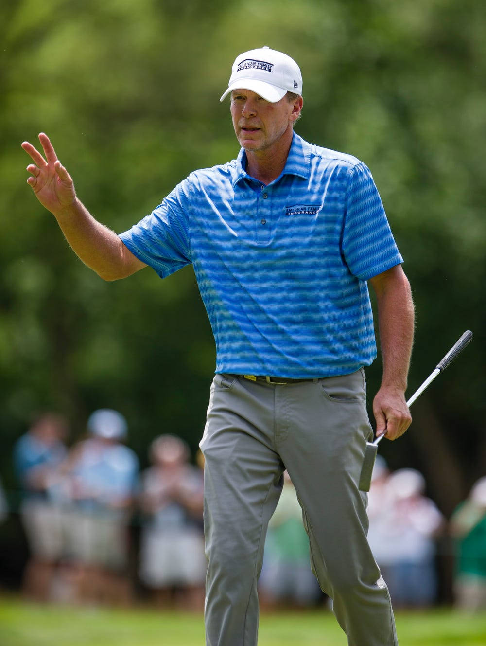 Steve Stricker Enjoying A Solitary Walk In A Field Wallpaper