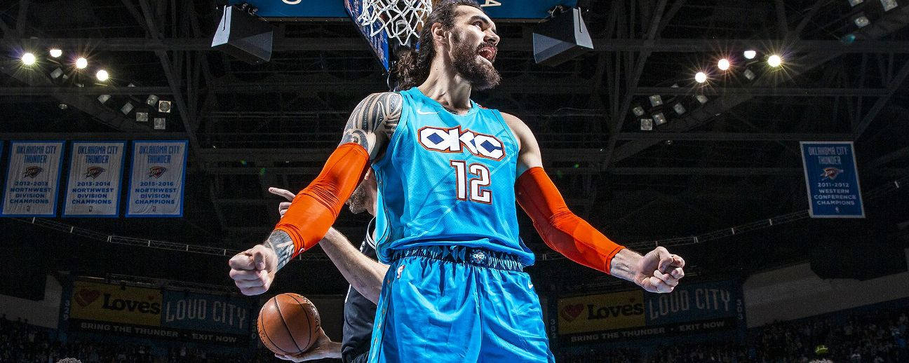 Steven Adams Okc Team Player Wallpaper