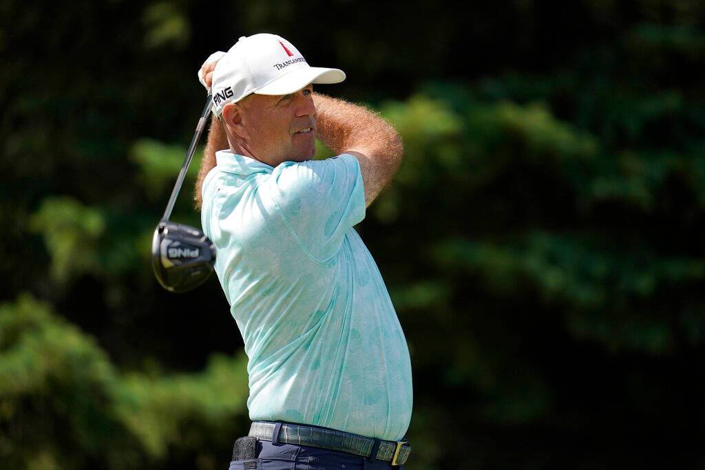 Stewart Cink Swinging Side View Wallpaper