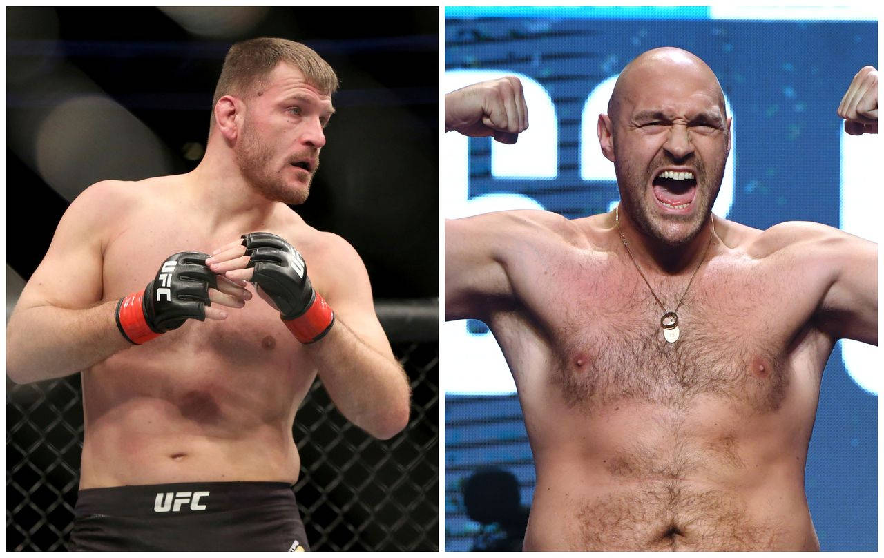 Stipe Miocic And Tyson Fury Wallpaper