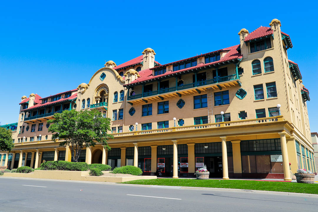 Stockton Hotel In Worm Eye View Wallpaper